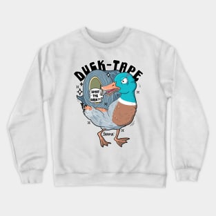 Duck-tape duck pun Crewneck Sweatshirt